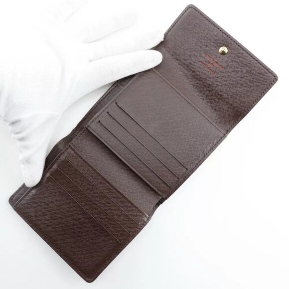 LOUIS VUITTON Porte BilletsCartes Crdit Bi-Fold Wallet N61652 Double Sided... - Picture 10 of 11